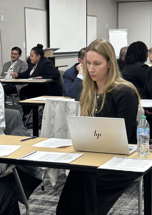 Attorneys volunteer at a clinic