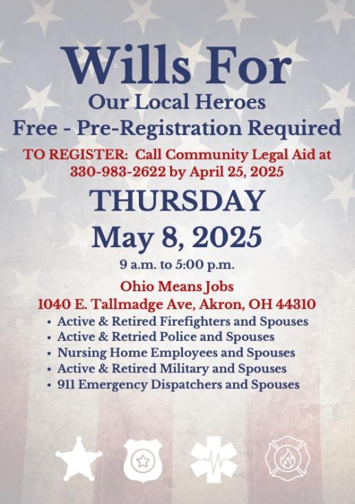 Wills for Heroes flyer
